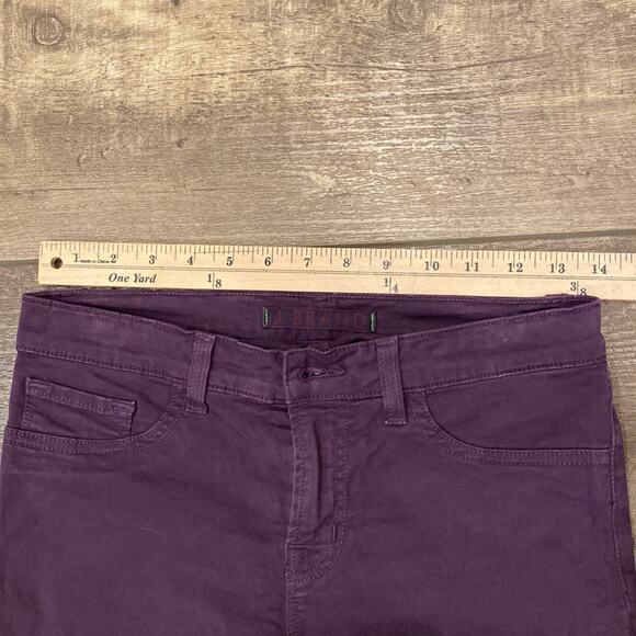 J BRAND Dark Purple Ankle Length Skinny Leg Jeans Size 27 - Picture 6 of 9